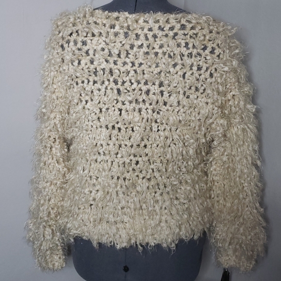 En Creme Fuzzy Cardigan - Medium - Picture 2 of 8